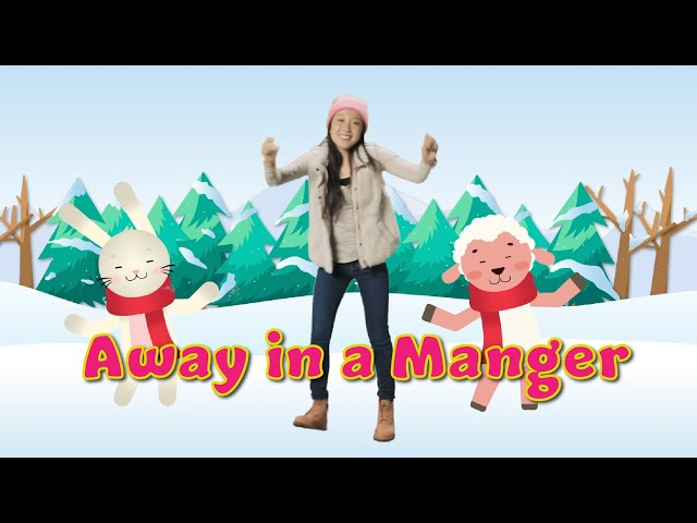 Away in a Manger | Christmas Song & Dance for Kids | CJ and Friends