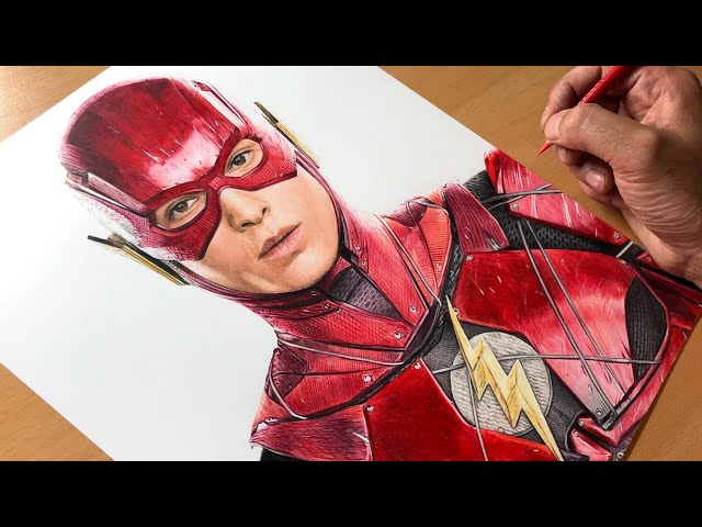 Drawing The Flash - Justice League- DC  - Time-lapse | Artology