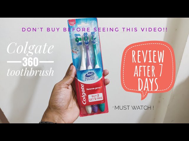 Colgate 360 mouth clean toothbrush (review) after 7 days pack of 3