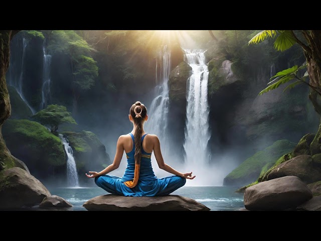 Soothing Piano with Real Waterfall Sounds for Deep Relaxation and Sleep