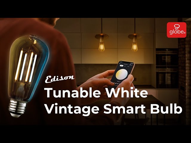 Vintage Amber Glass Edison Smart Bulb | Smart Home Made Easy - Globe Electric
