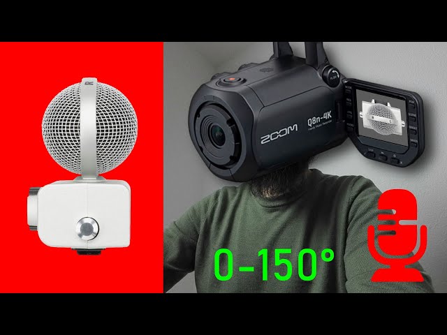 ZOOM Q8n-4K + ZOOM MSH-6 MIC TEST 0-150° | How good performs the MS-capsule at multiple angles?