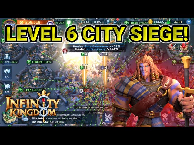 Siege Against A Level 6 City! - Infinity Kingdom