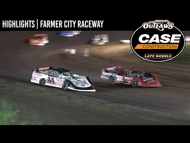 World of Outlaws CASE Construction Equipment Late Models | Illini 100 | April 13, 2024 | HIGHLIGHTS