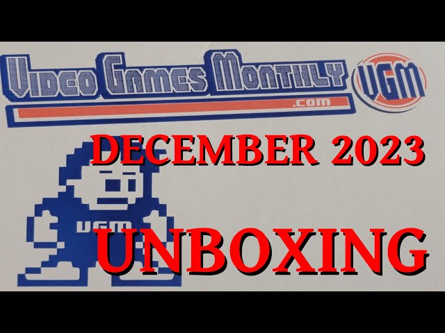 December 2023 Video Games Monthly Unboxing