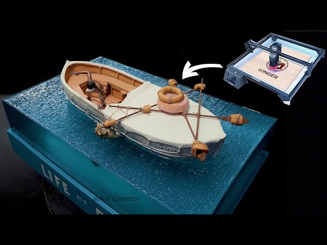 I Made Life Of Pi Diorama / Longer Ray5 Cutting Boat
