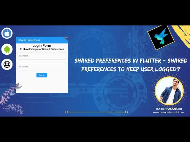 Shared Preferences in Flutter –  to keep user logged in? - Flutter Tutorial for beginners
