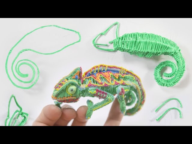 3D Pen Technique // Chameleon (see description)