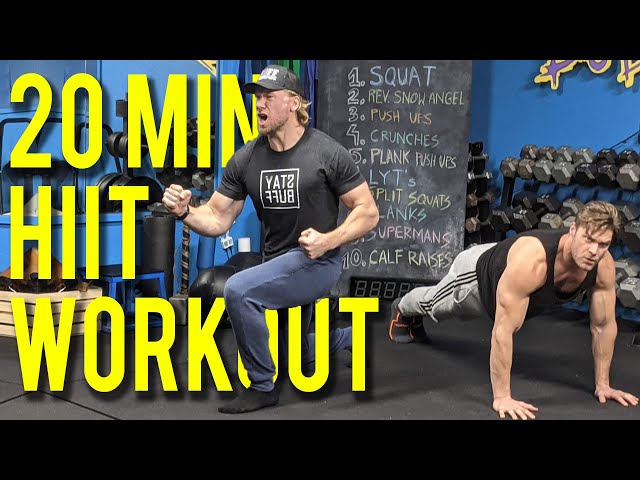 20 Min HIIT Home Bodyweight Full Body Workout Routine