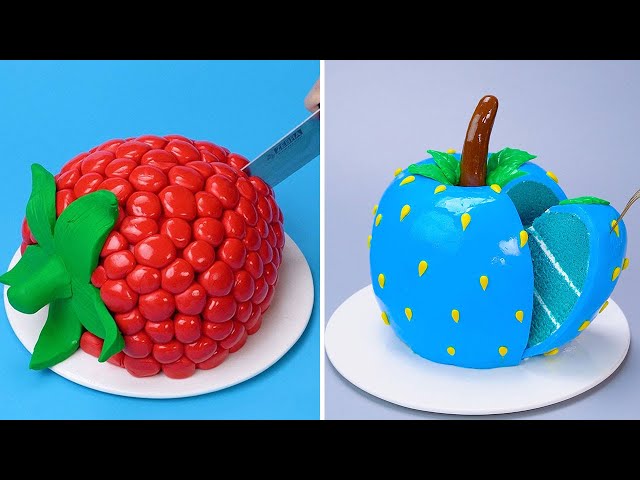Amazing Fondant Fruit Cake Decoration Recipe 🍓 | So Yummy Chocolate Cake Tutorials