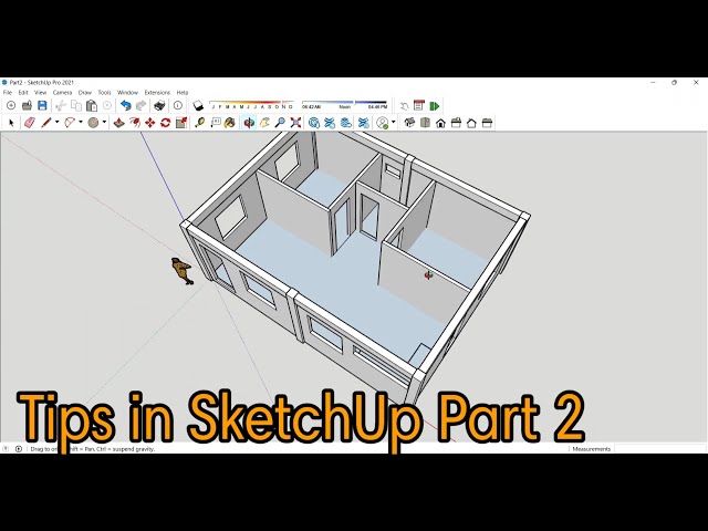 Tips in SketchUp for Beginners | Creating Beam and Doors and Windows Opening