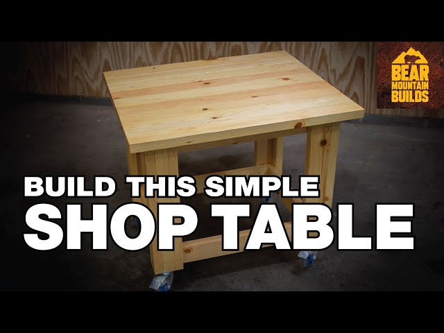 Simple Rolling Workbench Build | FREE PLANS
