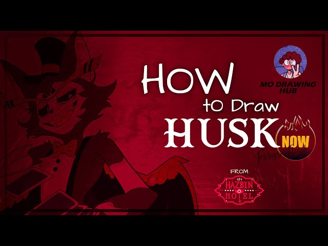 How to draw husk from hazbin hotel