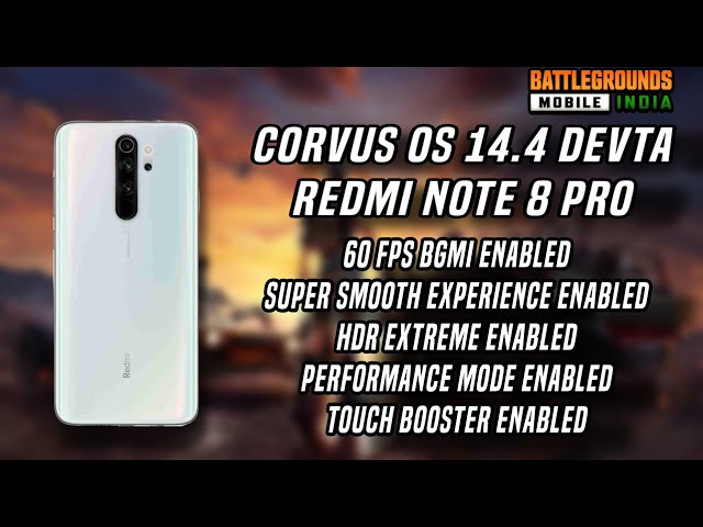 "Ultimate Gaming Boost: Installing Corvus OS 14.4 Devta on Redmi Note 8 Pro!"