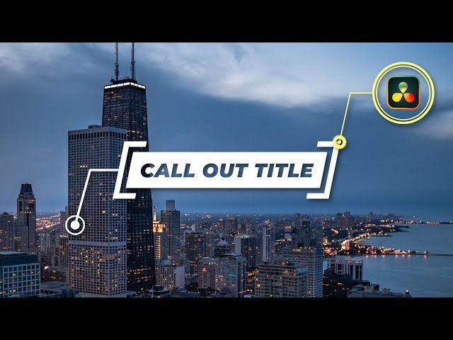 Call Out Title Templates for DaVinci Resolve - FREE Download