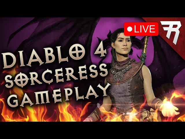 Diablo 4 Beta Gameplay Livestream: Sorceress