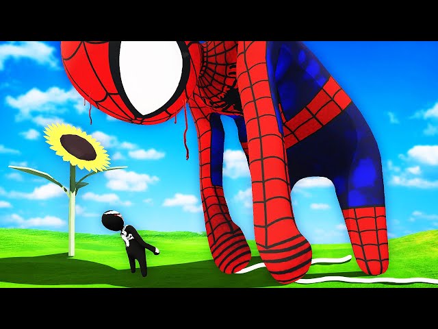Tiny Venom defeats BIG Spiderman... (Human Fall Flat)
