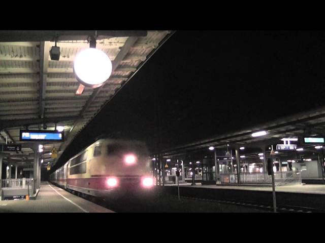 Bahnhof Bad Cannstatt - durchfahrender IC 2095 mit BR 103 (14. Februar 2011)