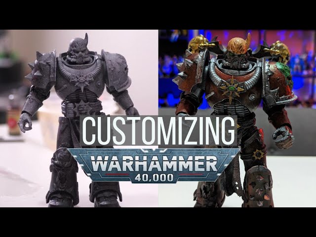 Customizing a WARHAMMER Chaos Marine for the first time!
