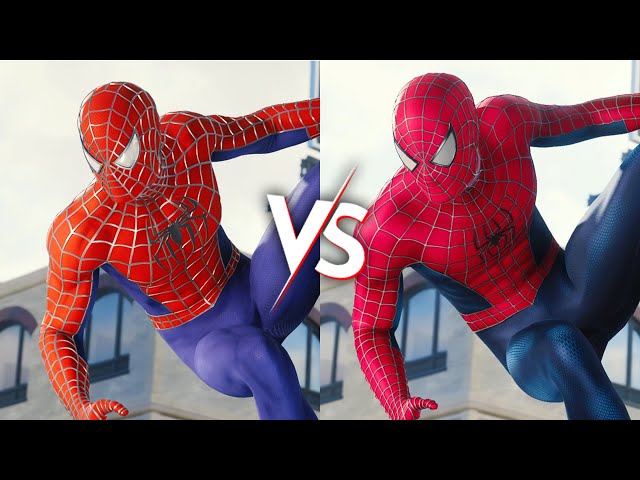 Vanilla VS AgroFro's 2002 Raimi Suit Comparison | Spider-Man PC