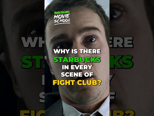 Starbucks in every scene of Fight Club?!