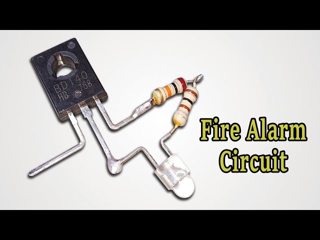 How To Make Sensitive Fire Alarm Circuit || Fire Detector