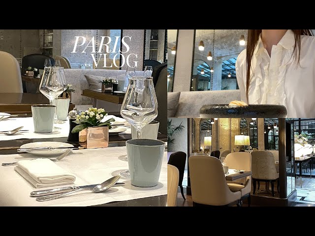 Paris vlog: elegant French cuisine restaurant, solo walk in Parisian streets, going to the cinema