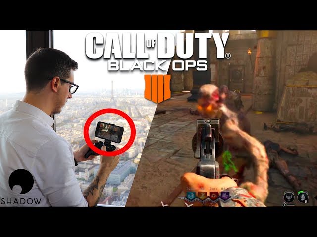 Playing Black Ops 4 On An iPhone XS Max In Paris - Shadow Cloud Gaming