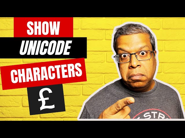 Show Unicode Special Characters in Noteapd++ (Pound Symbol & UTF Characters)