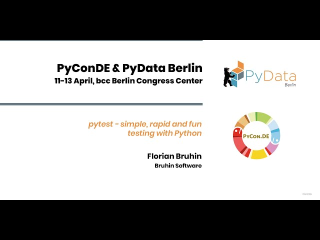Florian Bruhin: pytest - simple, rapid and fun testing with Python (3 hours)