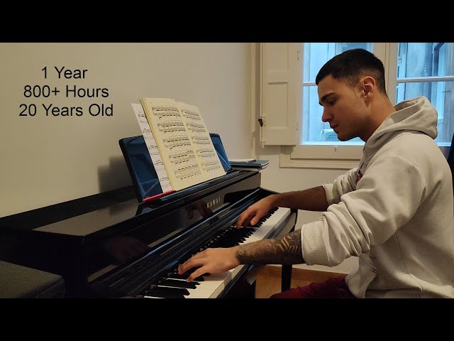 1 Year Piano Progress | Adult Beginner | From Scratch to Chopin Etude