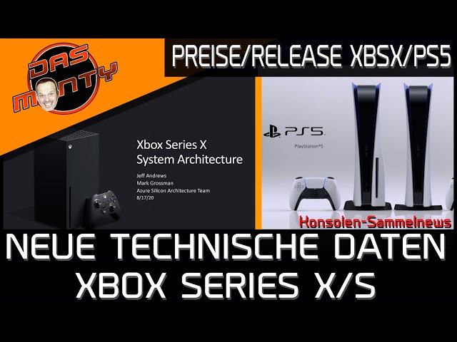 XBOX Series X/S weitere technische Daten | Playstation 5/XBSX Preise und Release | News | DasMonty