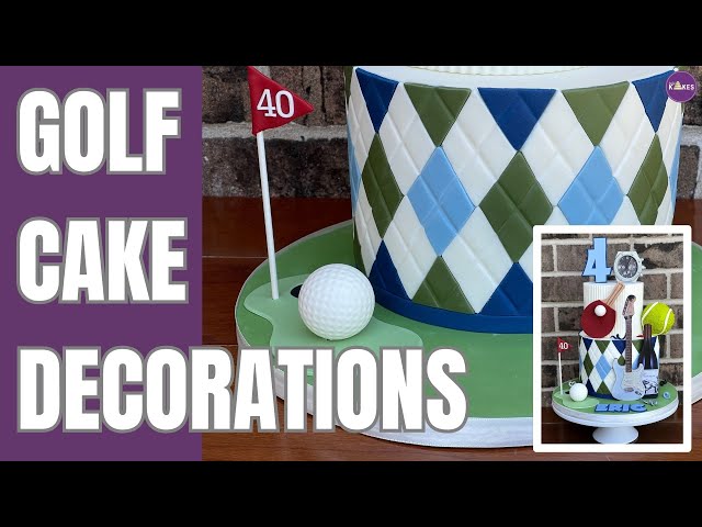 This Is Perfect For A GOLF THEME CAKE!