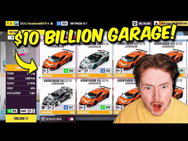 Reacting to The Worlds Most EXPENSIVE GARAGE in Forza Horizon 5