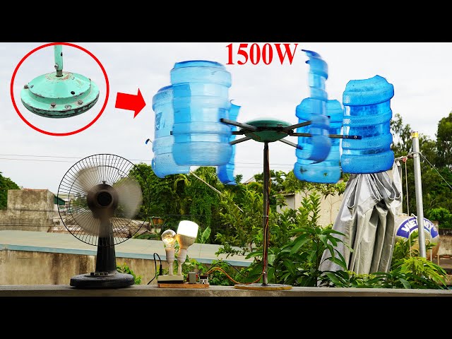 Transform Ceiling Fans Into Wind Turbines | DIY renewable energy