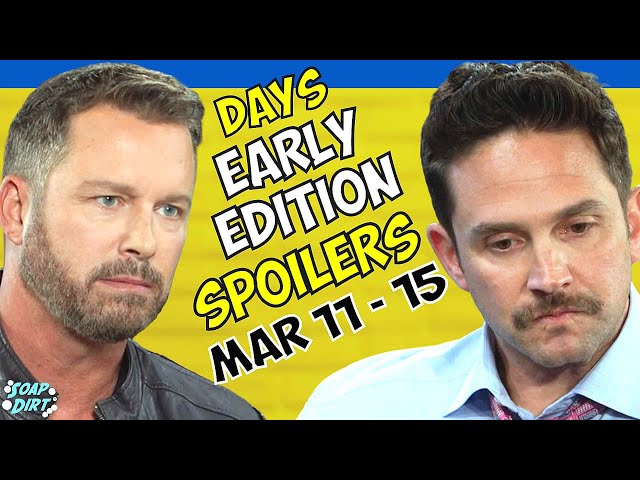 Days of our Lives Early Spoilers March 11-15: Brady Pushes & Stefan Flees! #dool #daysofourlives