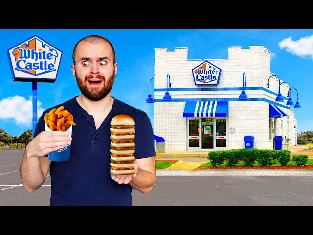 Eating At WHITE CASTLE For 24 HOURS