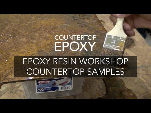 Epoxy Resin Workshop - Countertop Samples