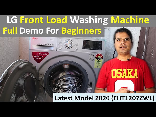 LG front load washing machine demo in hindi, Washing machine tub Cleaning|