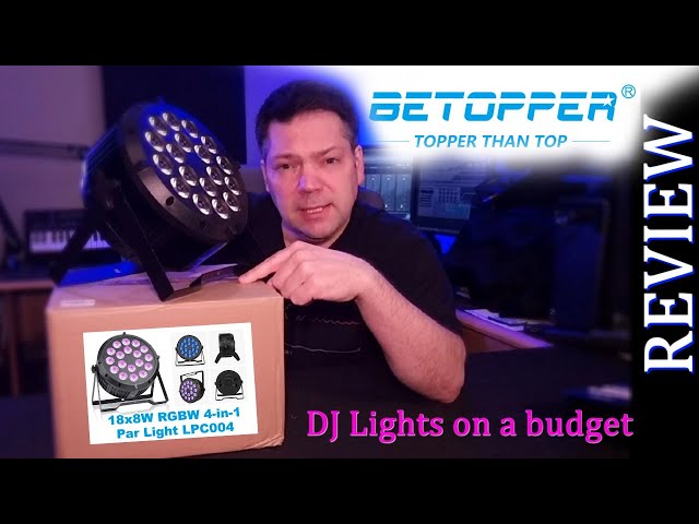 BETOPPER  Uplights - 18x8 RGBW 4-in1 Par Light REVIEW  Affordable DJ Lights for mobile djs and more.