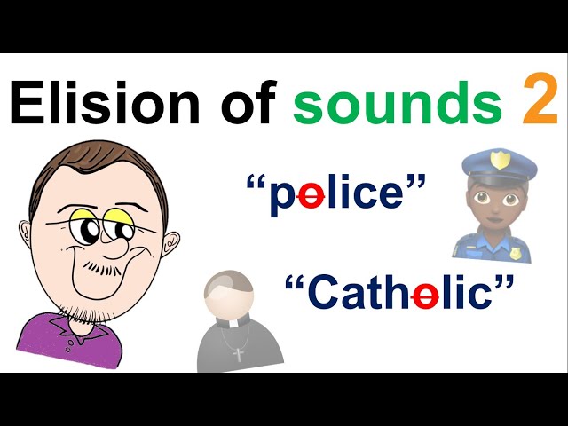 Elision of sounds / syllables 2 - Connected speech
