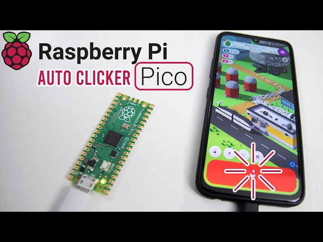 Raspberry Pi Pico - USB HID Auto Clicker with Circuit Python