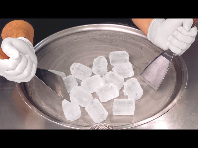 Unbelievable: satisfying Ice Cube Transformation - how to make Ice Cubes to Ice Cream Rolls | ASMR