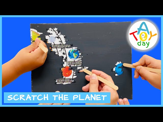 DIY Scratch the Card to Find a Planet CRAFT | Simple Solar System Craft for kids | 8 Planets