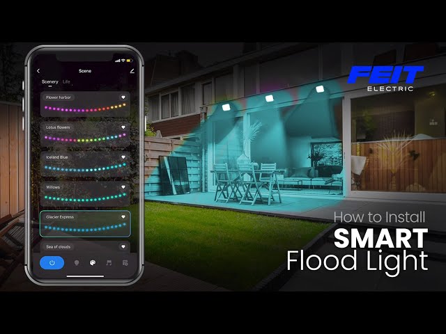 Install the Color-Changing Smart LED Flood Lights