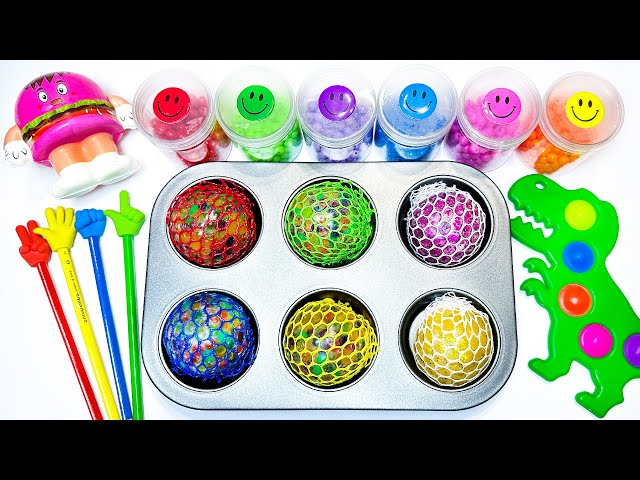 Satisfying Video l How To Make Rainbow Fruit Toys with Kinetic Sand Cutting Lollipops ASMR