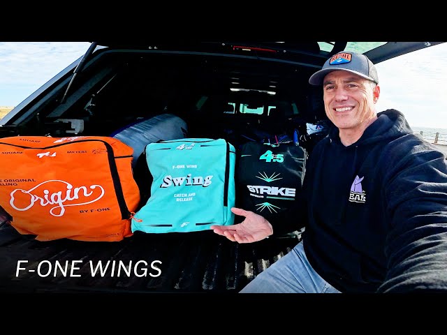 F-One Wings Comparison - Origin, Swing v4, and Strike v4