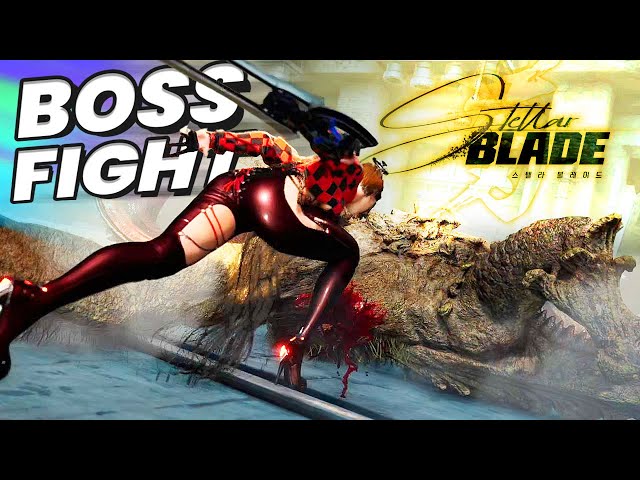 Stellar Blade Boss Fight (Demo/PS5) - Combat is amazing feels Soulslike!