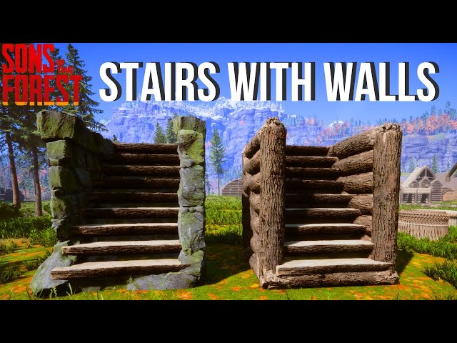How To Build Stairs With Walls | Sons Of The Forest