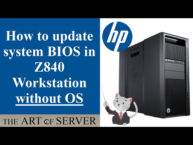 HP Z840 workstation | How to update BIOS without OS